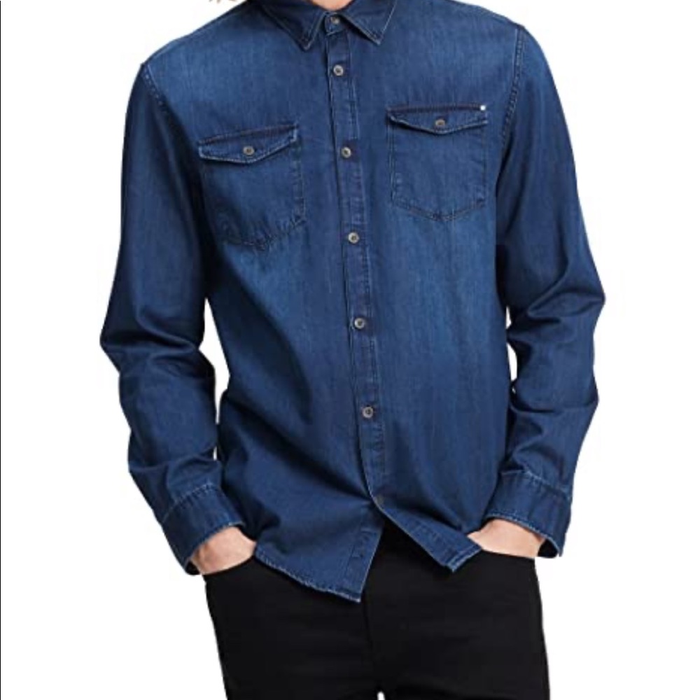 Denim Calvin Klein long sleeve button up